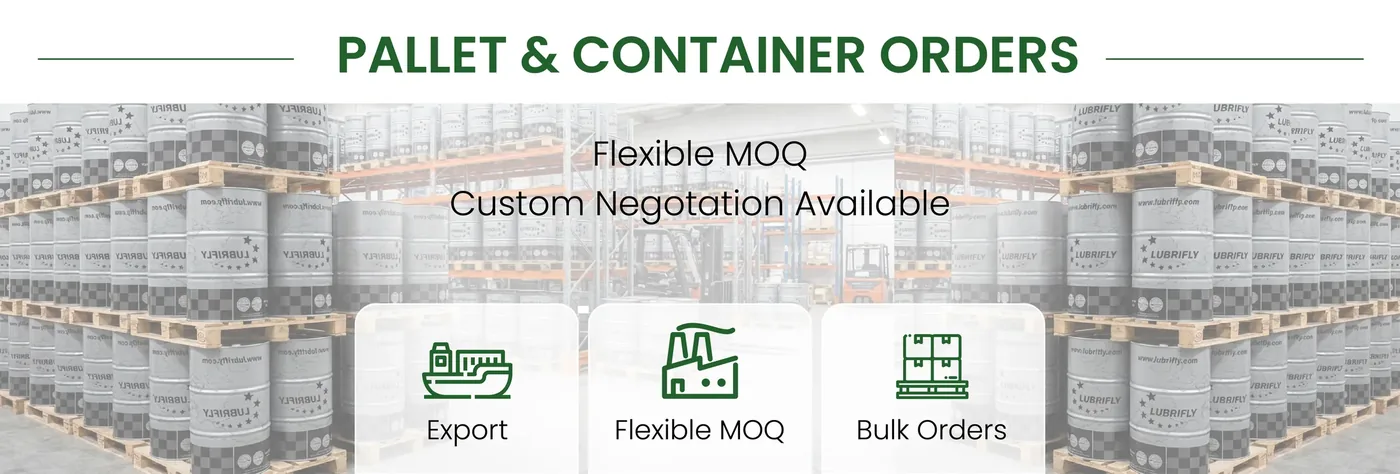 Pedidos de pallet y contenedor · MOQ flexible
